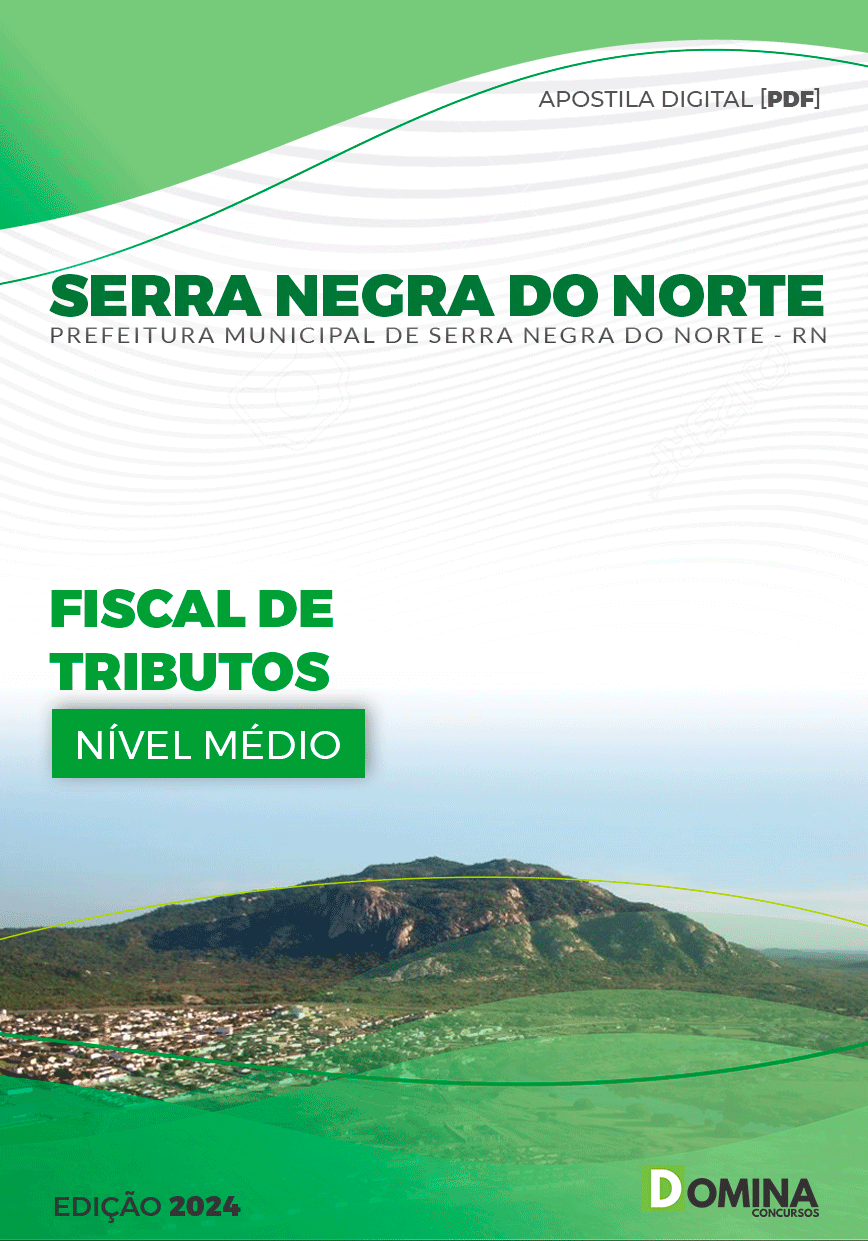 Apostila Serra Negra Do Norte RN 2024 Fiscal De Tributos