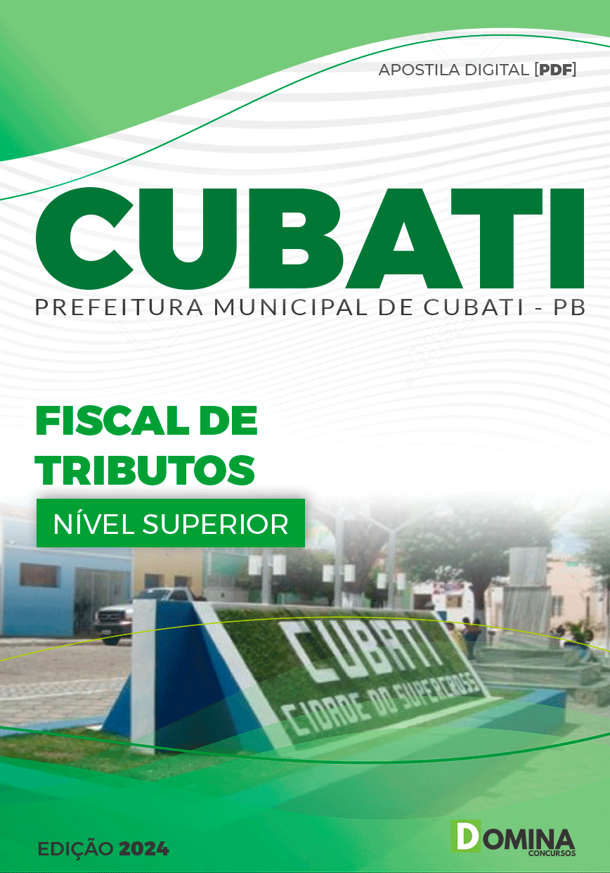 Apostila Cubati PB 2024 Fiscal de Tributos