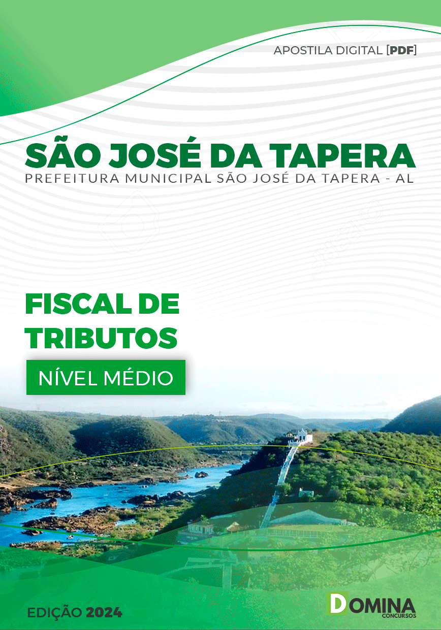 Apostila São José Da Tapera AL 2024 Fiscal De Tributos