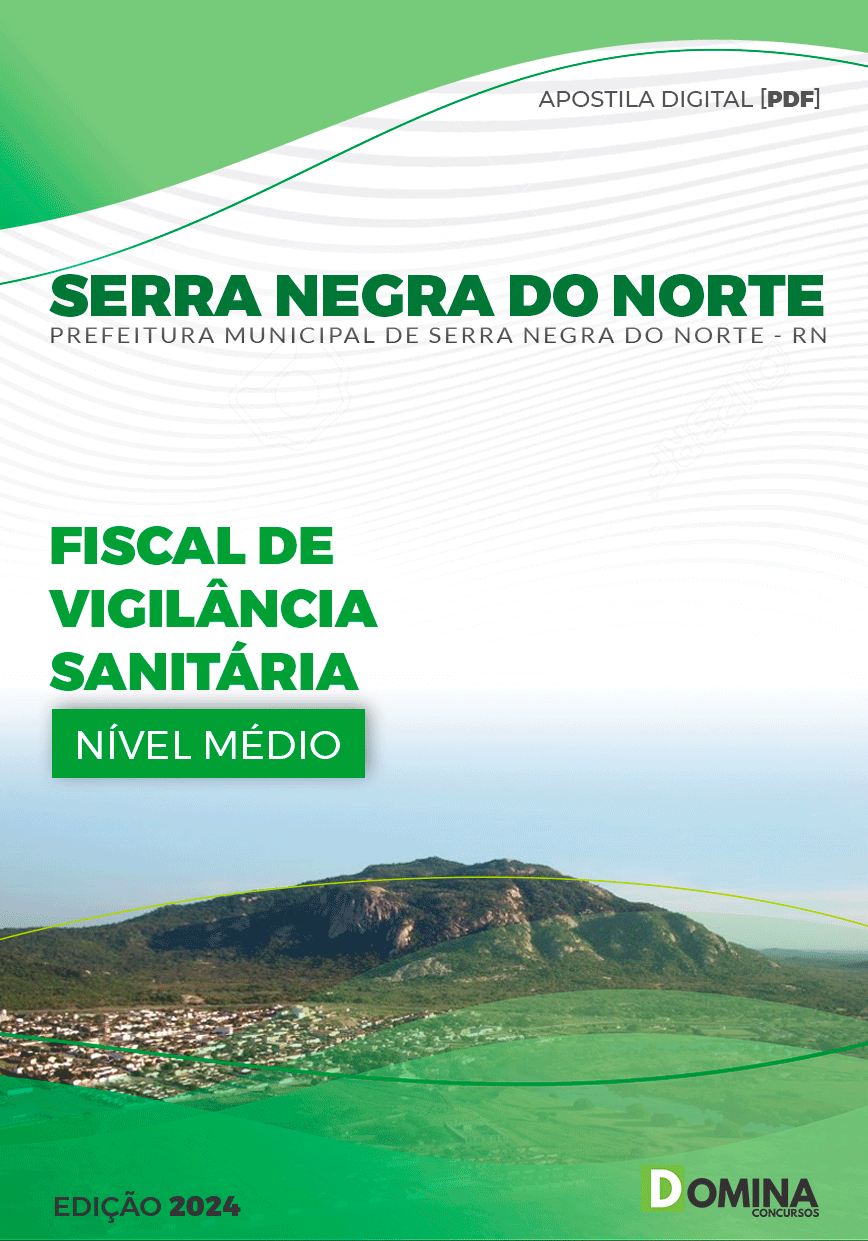 Apostila Serra Negra Do Norte RN 2024 Fiscal Vigilância Sanitária