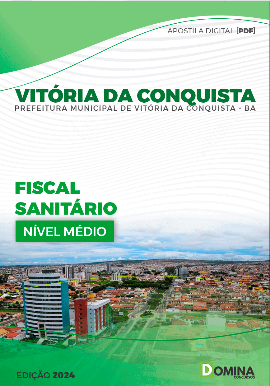 Apostila Vitória Da Conquista BA 2024 Fiscal Sanitário