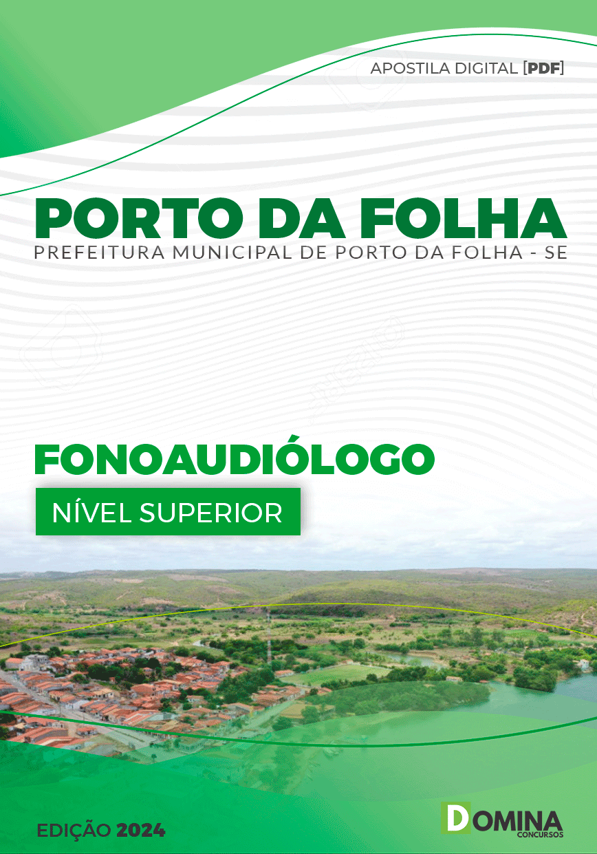 Apostila Porto Da Folha SE 2024 Fonoaudiólogo