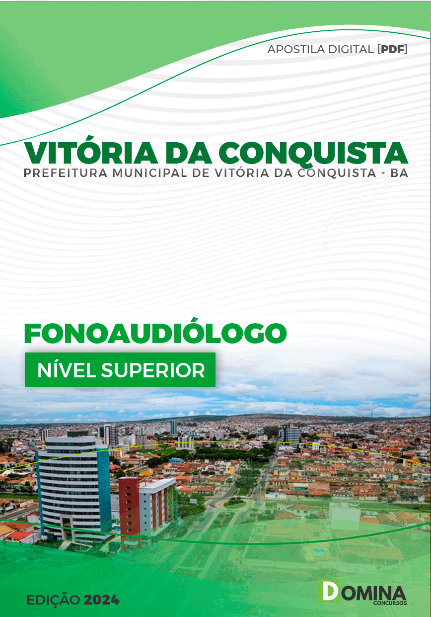 Apostila Vitória Da Conquista BA 2024 Fonoaudiólogo