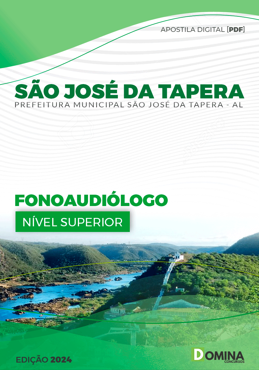 Apostila São José Da Tapera AL 2024 Fonoaudiólogo