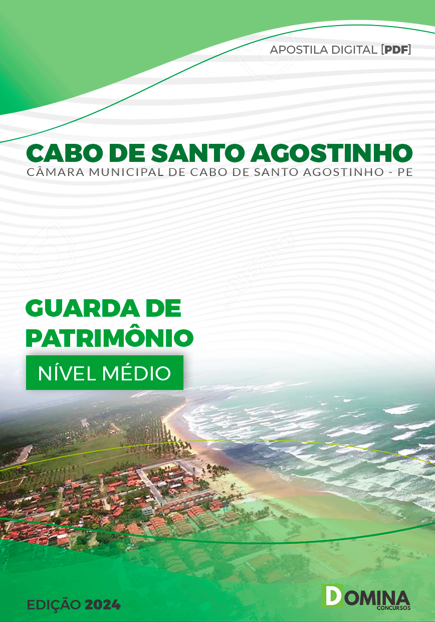 Apostila Câmara Cabo De Santo Agostinho PE 2024 Guarda Patr