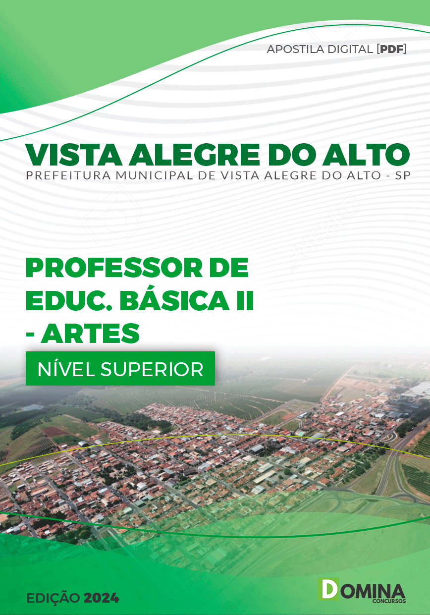 Apostila Professor de Artes Vista Alegre do Alto SP 2024