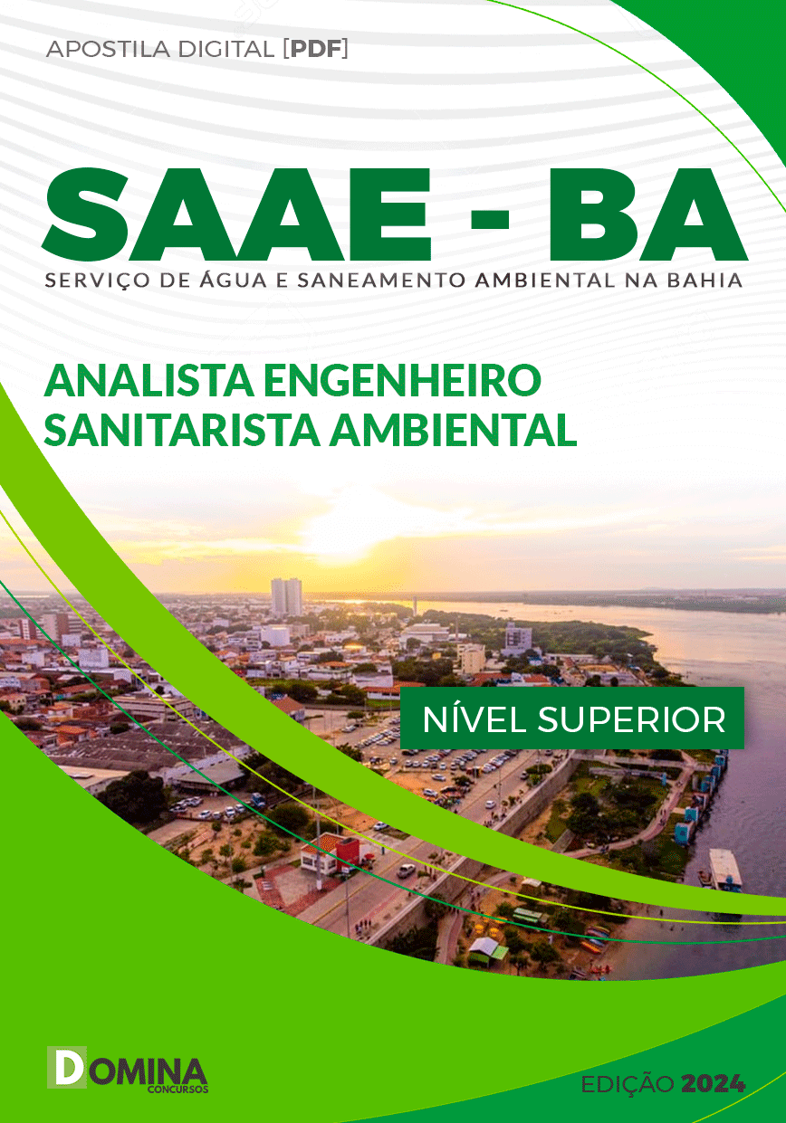 Apostila SAAE BA 2024 Analista Engenheiro Sanitarista Ambiental