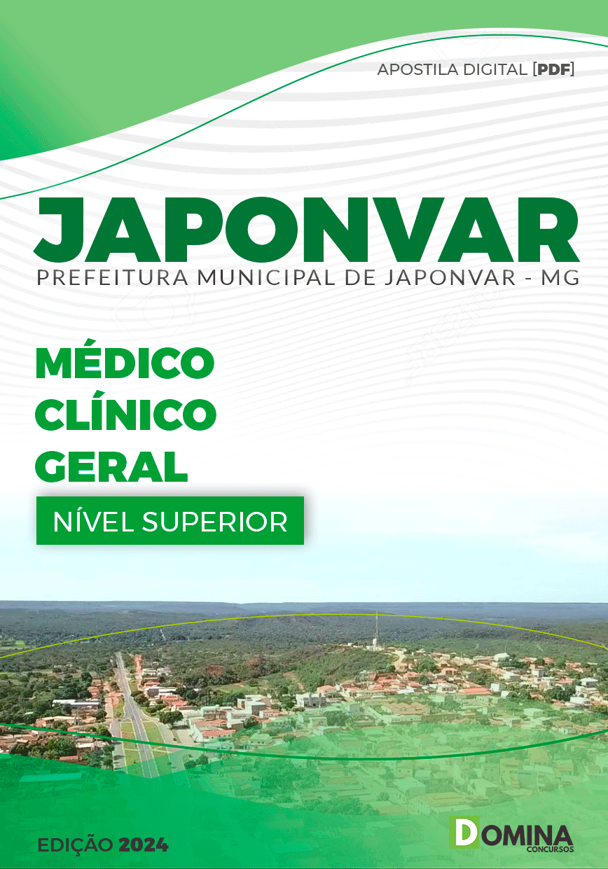 Apostila Médico Clínico Geral Japonvar MG 2024