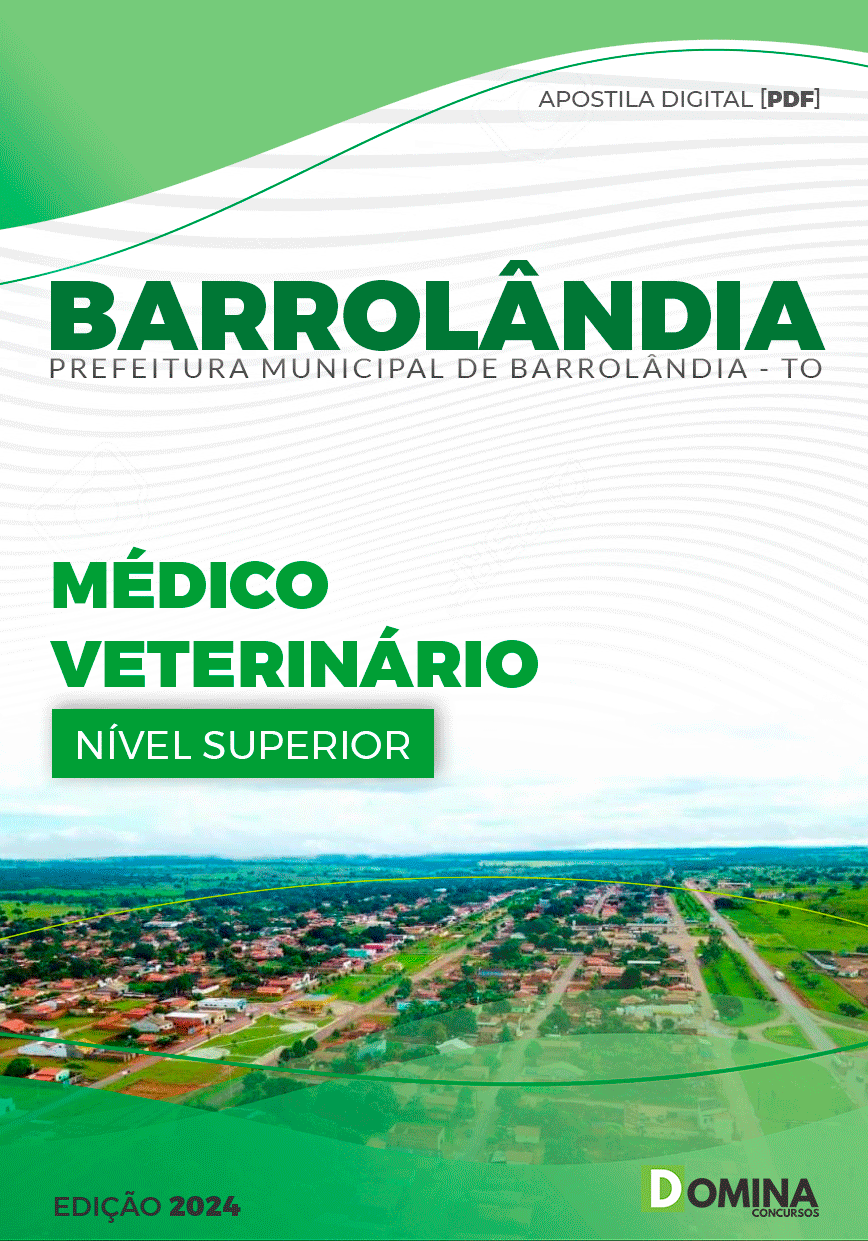 Apostila Barrolândia TO 2024 Médico Veterinário