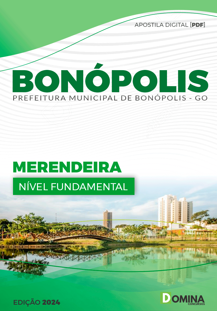 Apostila Merendeira Bonópolis GO 2024
