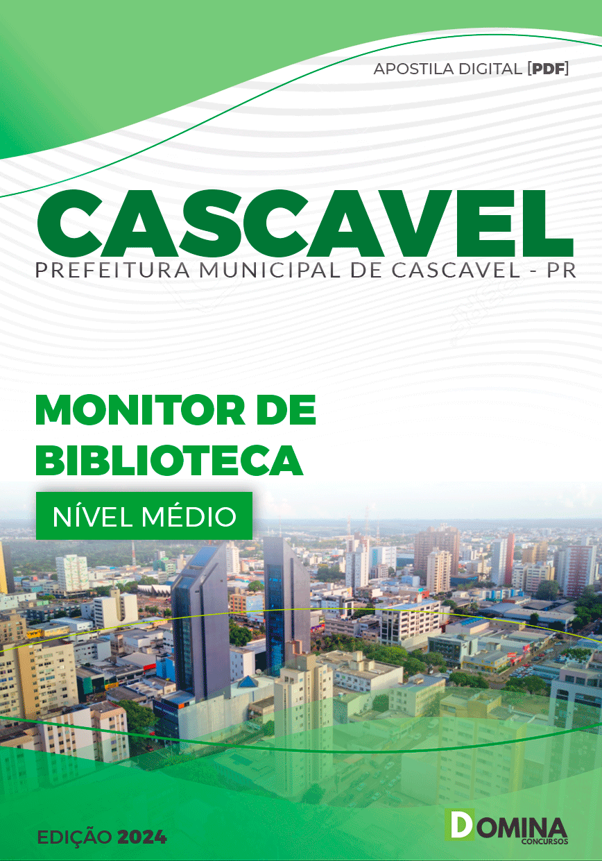 Apostila Monitor de Biblioteca Cascavel PR 2024