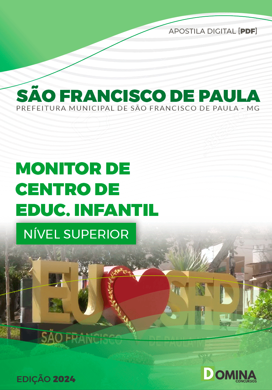 Apostila São Francisco de Paula MG 2024 Monit Centro Ed Infantil