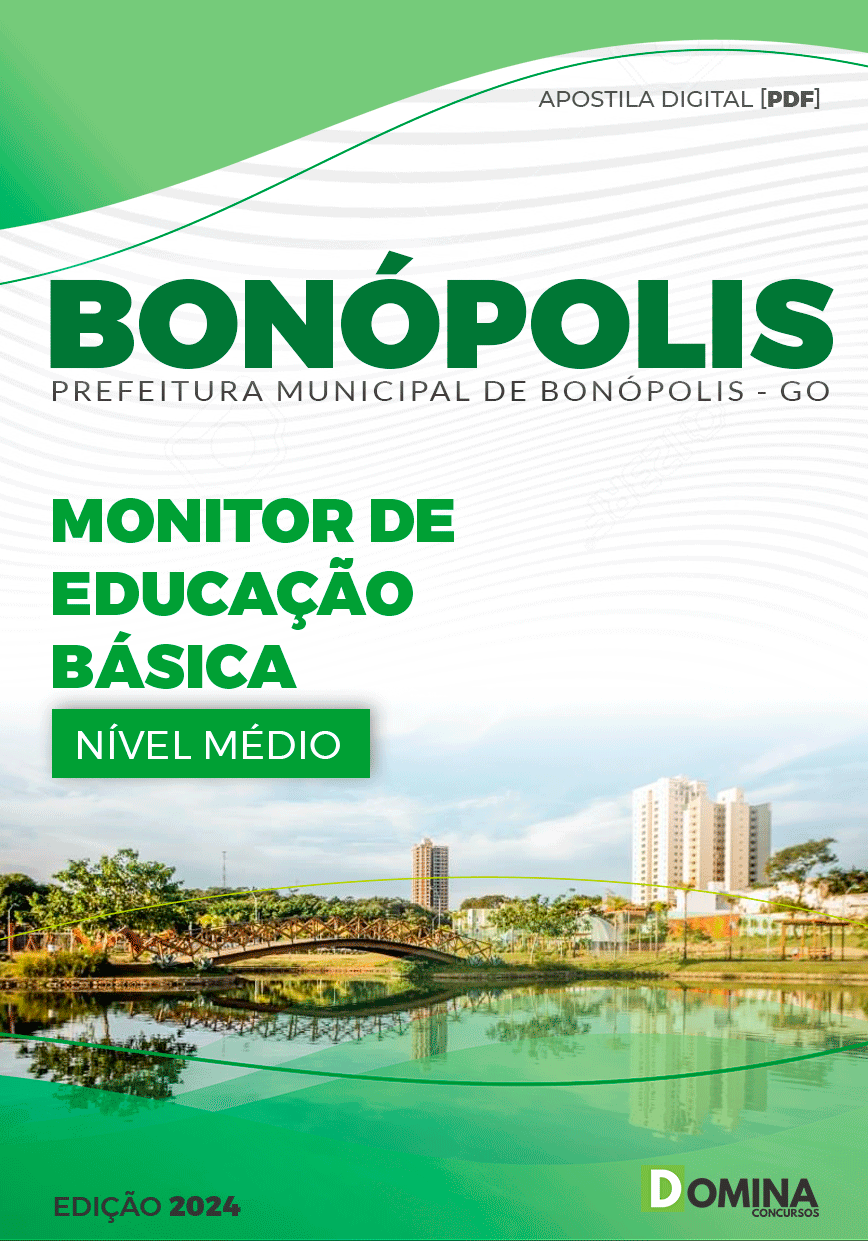 Apostila Monitor de Educação Básica Bonópolis GO 2024