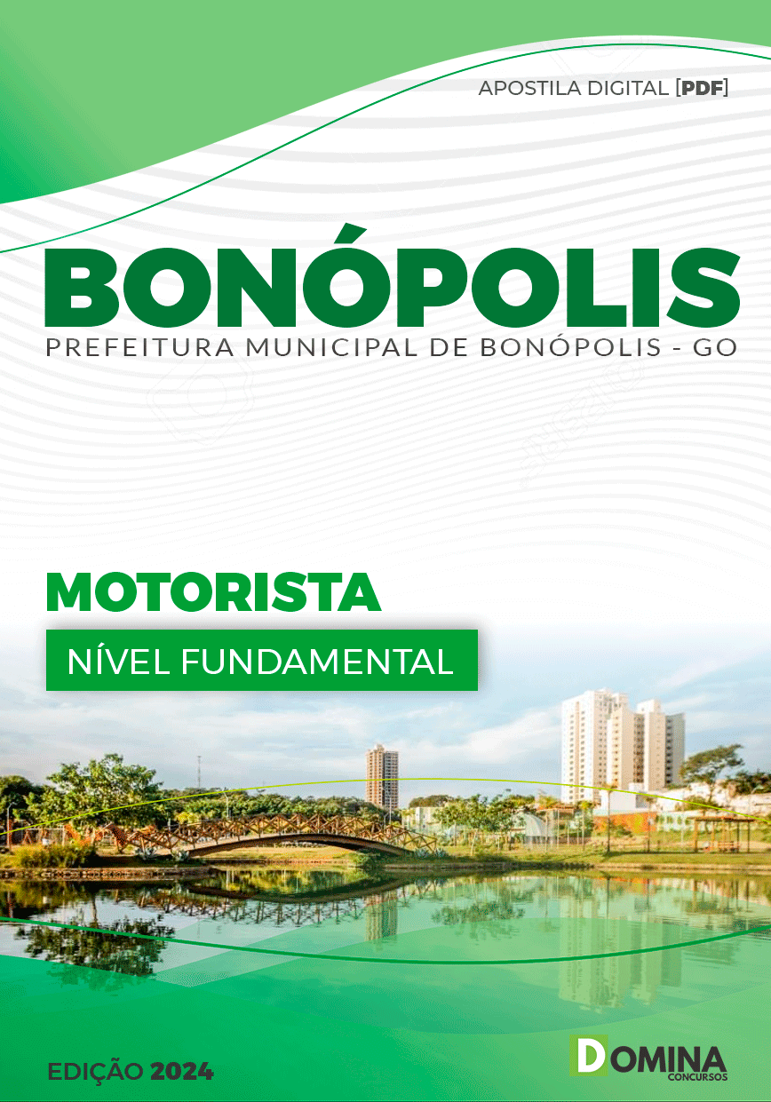 Apostila Motorista Bonópolis GO 2024