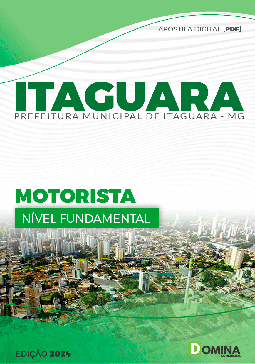 Apostila Motorista Itaguara MG 2024