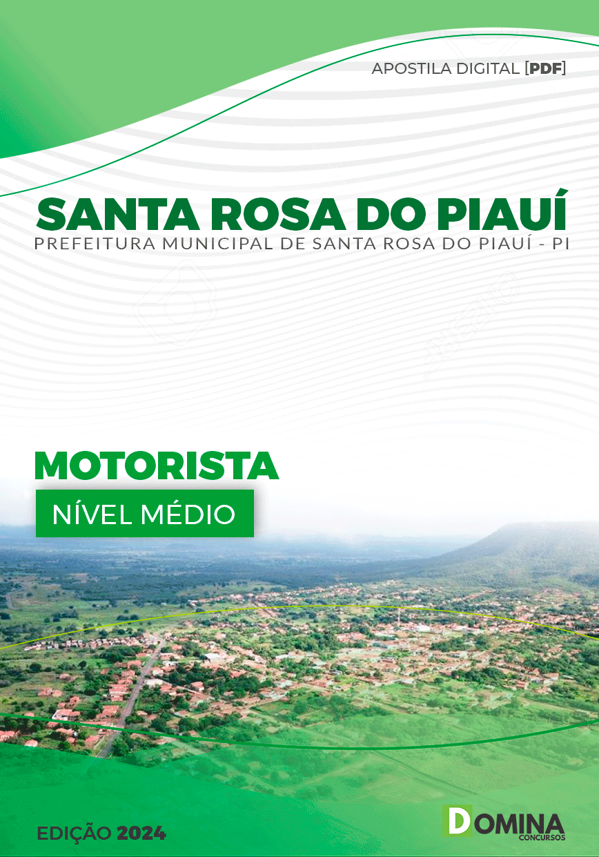 Apostila Motorista Santa Rosa do Piauí PI 2024