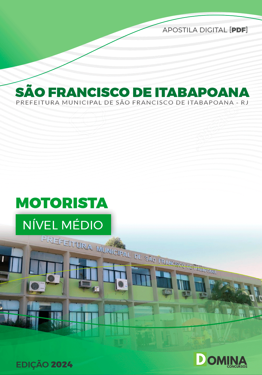 Apostila Motorista São Francisco Itabapoana RJ 2024