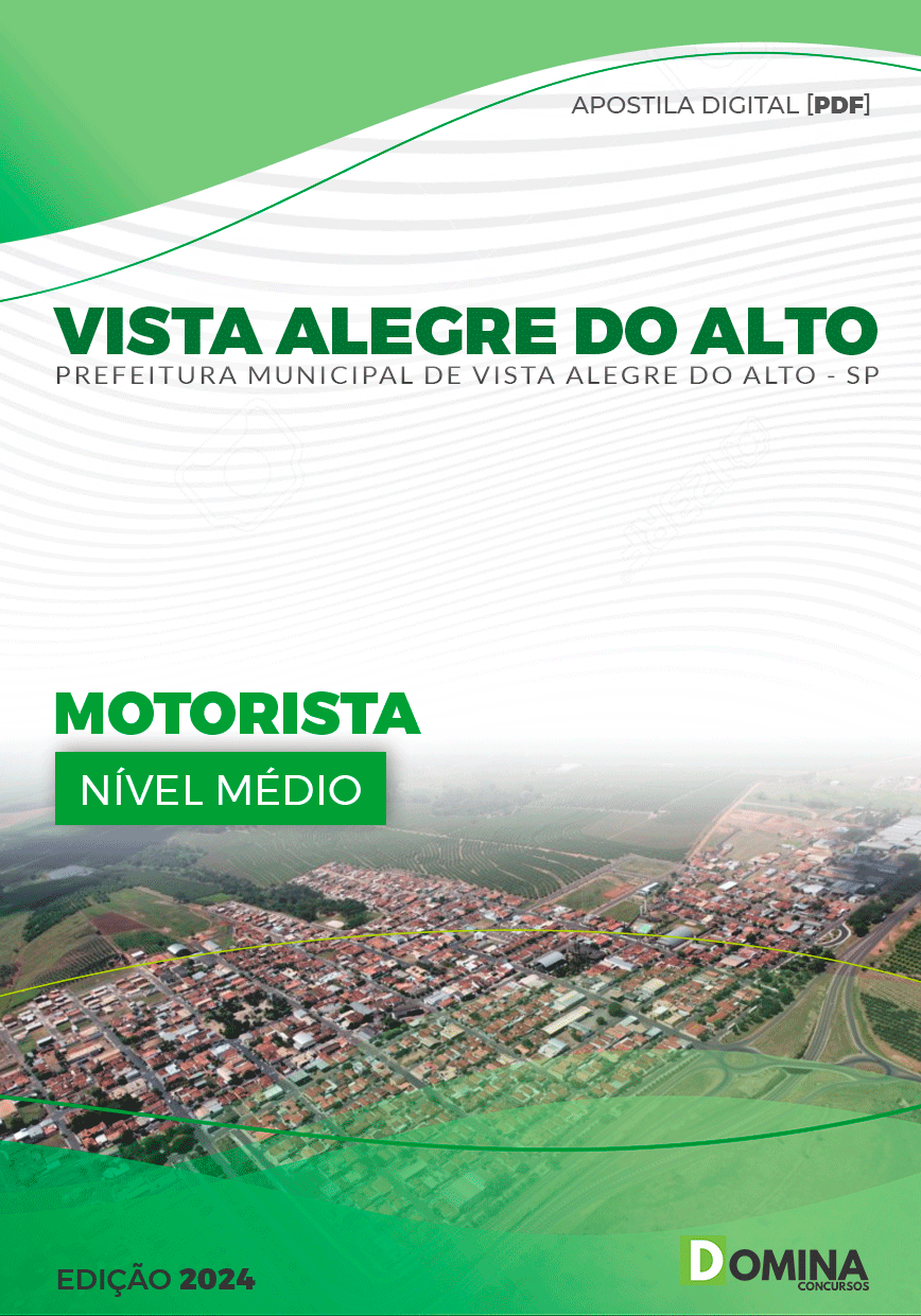 Apostila Motorista Vista Alegre do Alto SP 2024