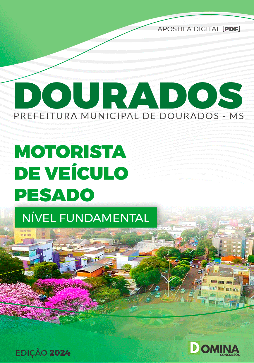 Apostila Dourados MS 2024 Motorista De Veículo Pesado