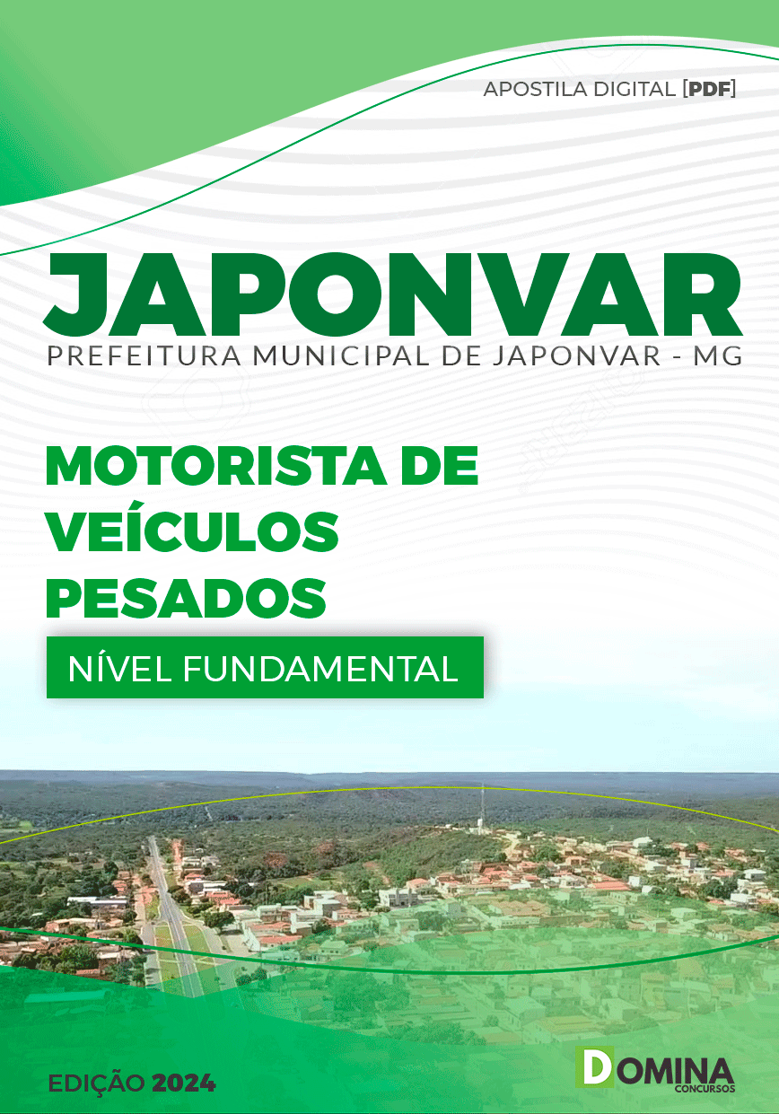 Apostila Motorista de Veículos Pesados Japonvar MG 2024