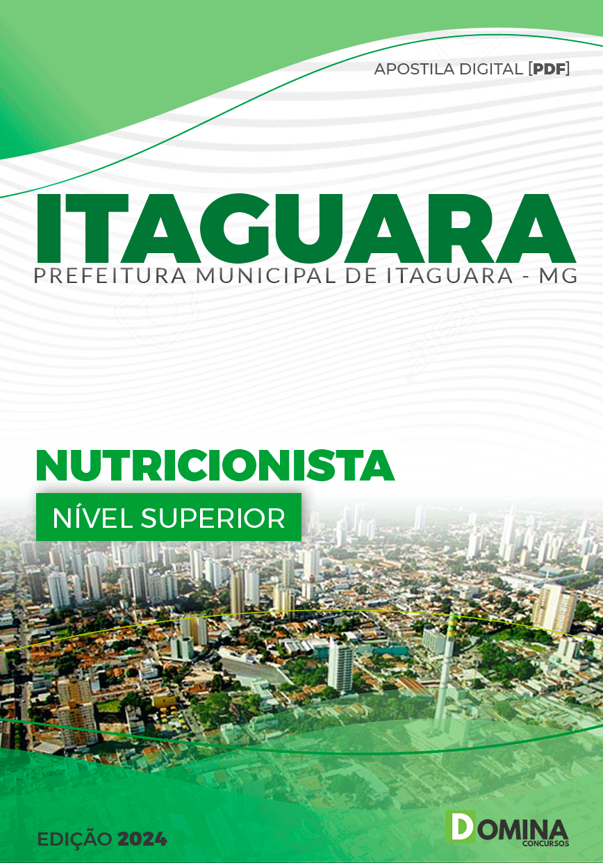 Apostila Nutricionista Itaguara MG 2024