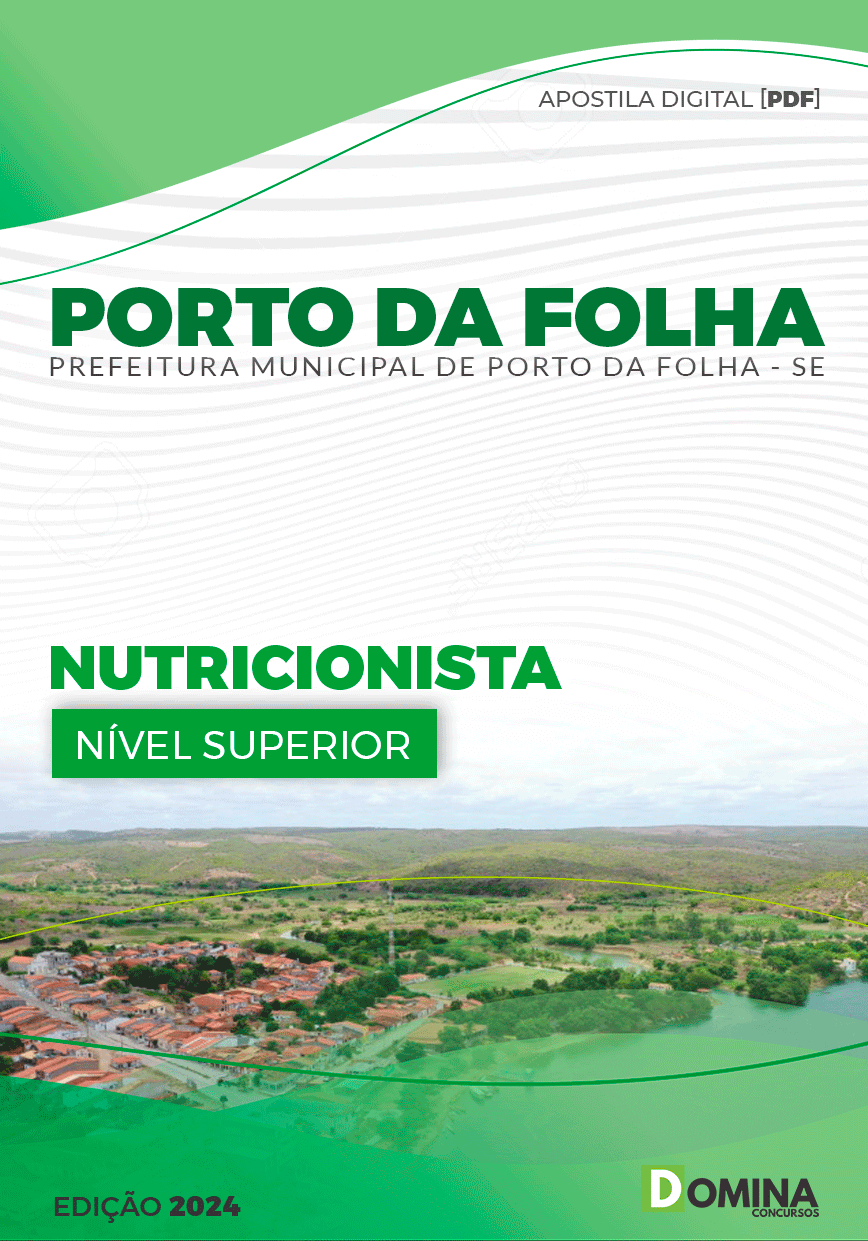 Apostila Porto Da Folha SE 2024 Nutricionista