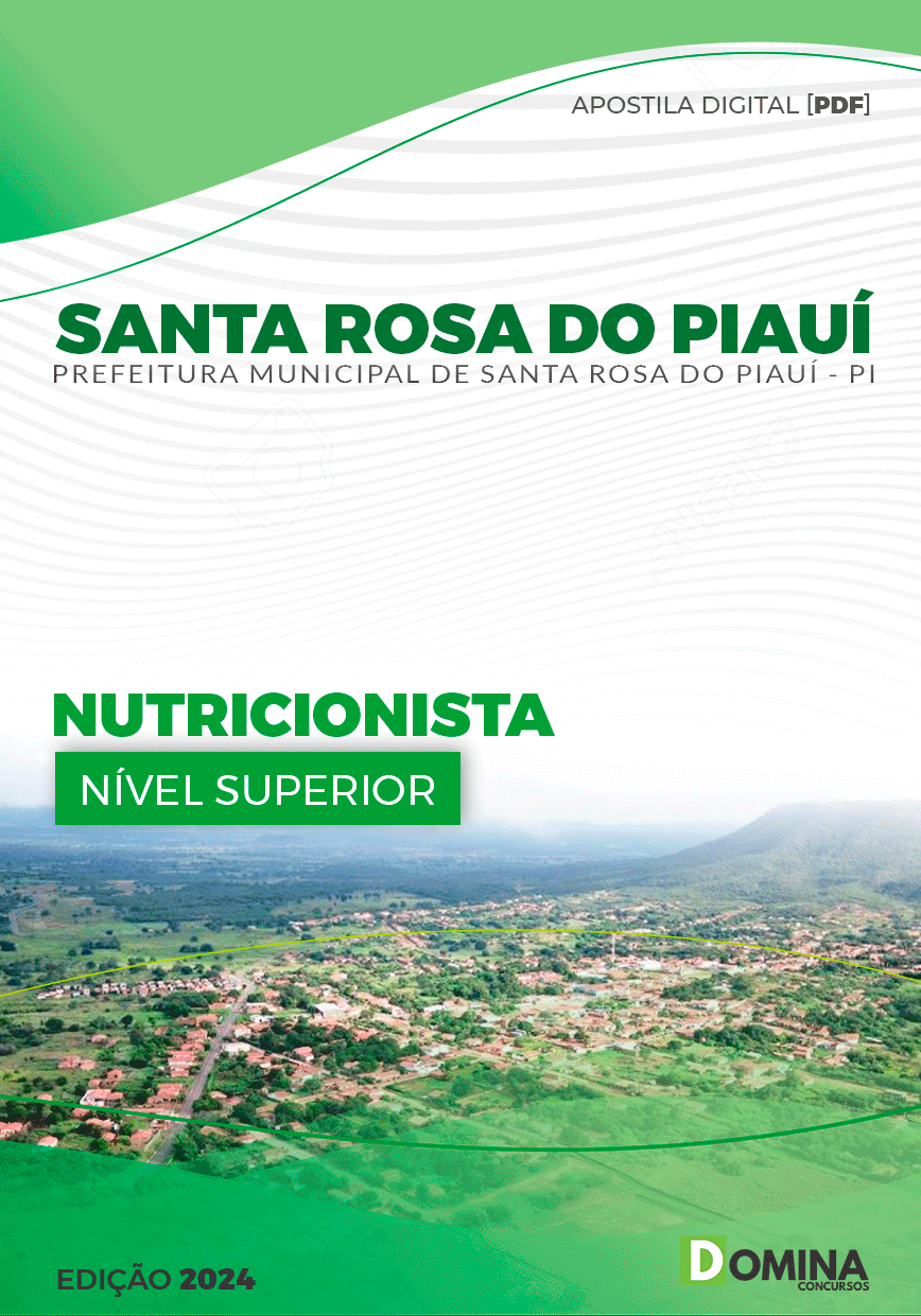Apostila Nutricionista Santa Rosa do Piauí PI 2024