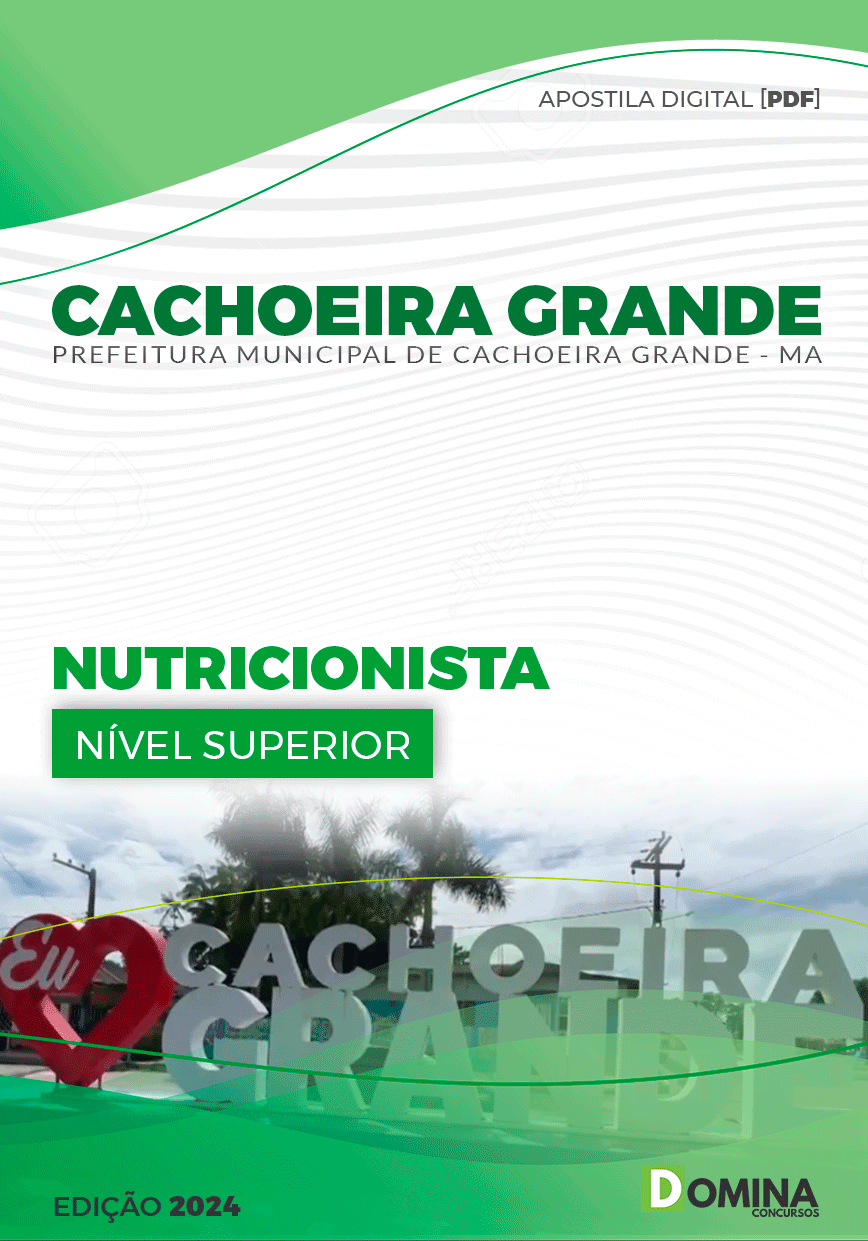 Apostila Cachoeira Grande MA 2024 Nutricionista