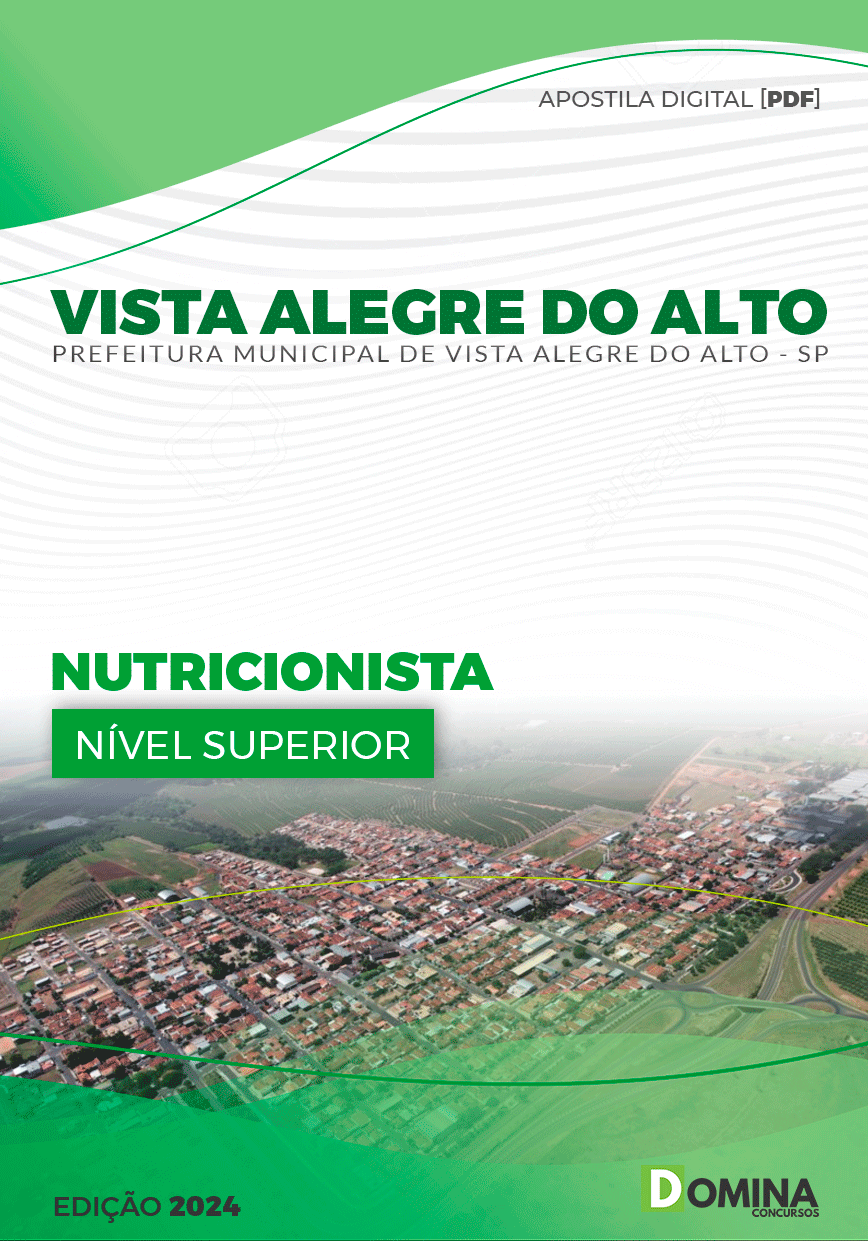 Apostila Nutricionista Vista Alegre do Alto SP 2024