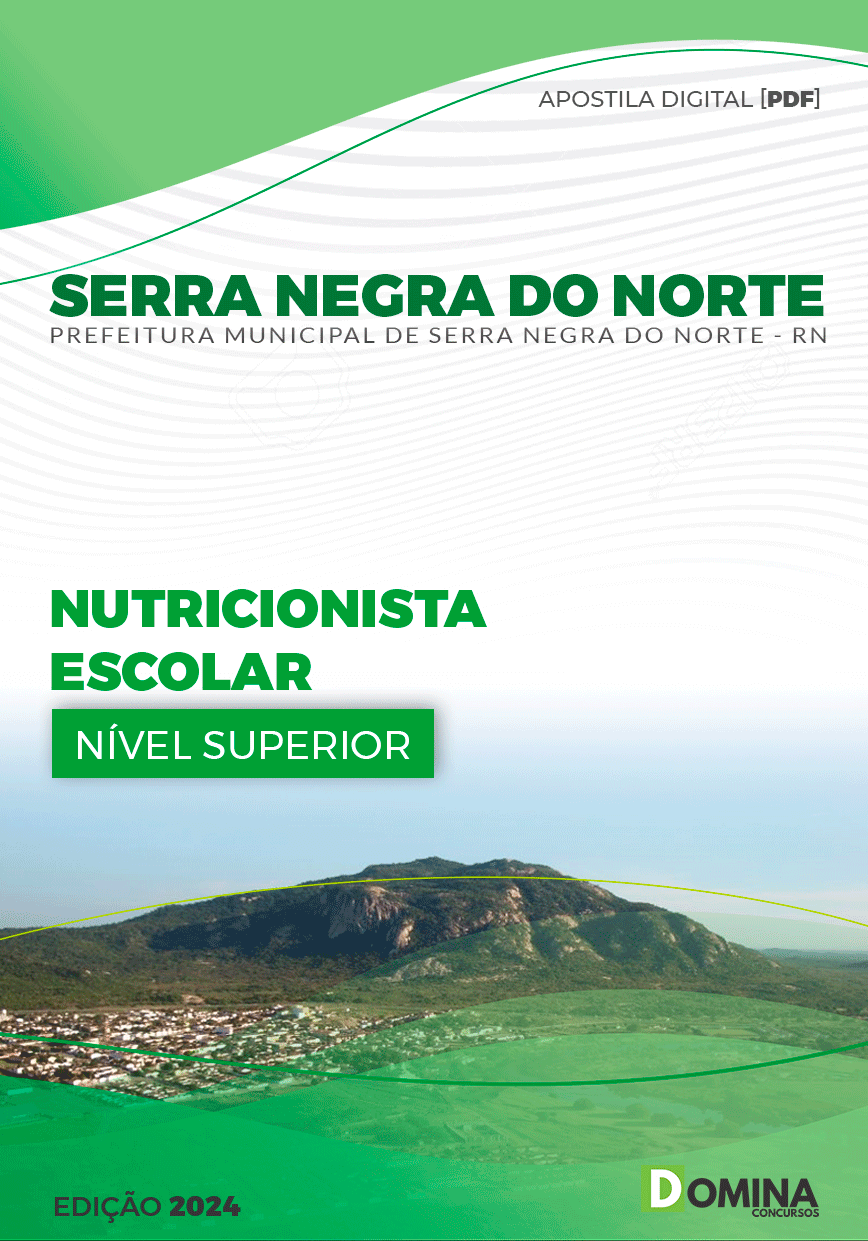 Apostila Serra Negra Do Norte RN 2024 Nutricionista Escolar