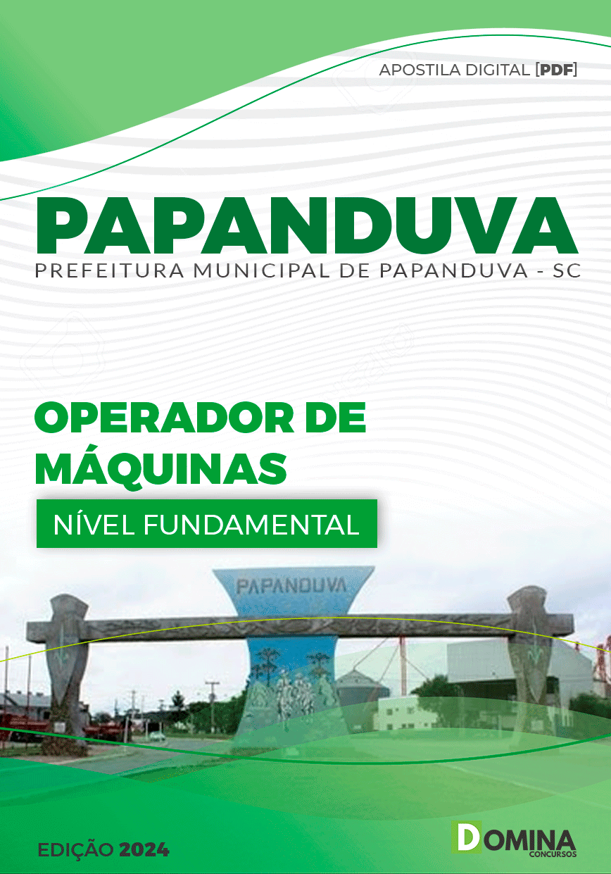 Apostila Papanduva SC 2024 Operador De Máquinas