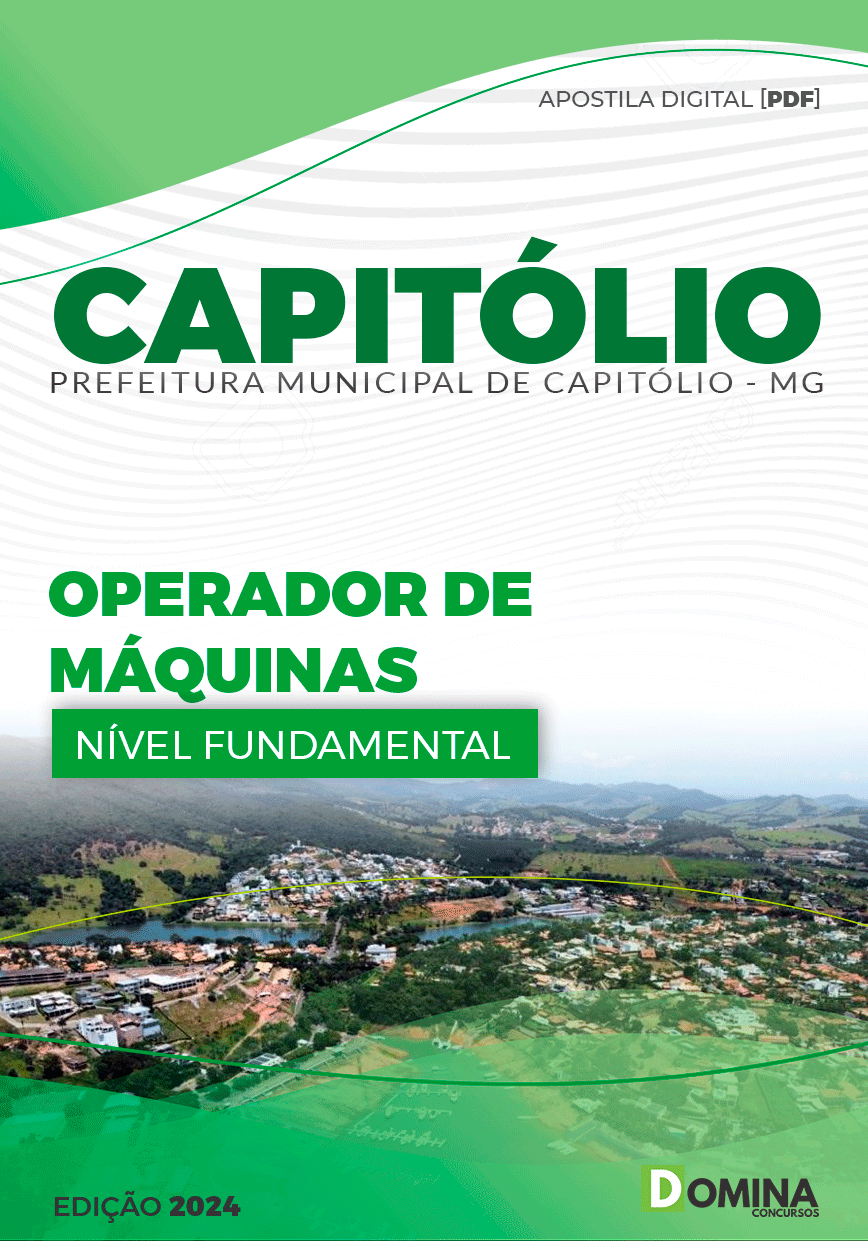 Apostila Capitólio MG 2024 Operador Máquinas