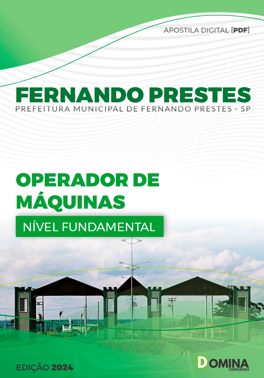 Apostila Fernando Prestes SP 2024 Operador de Máquinas