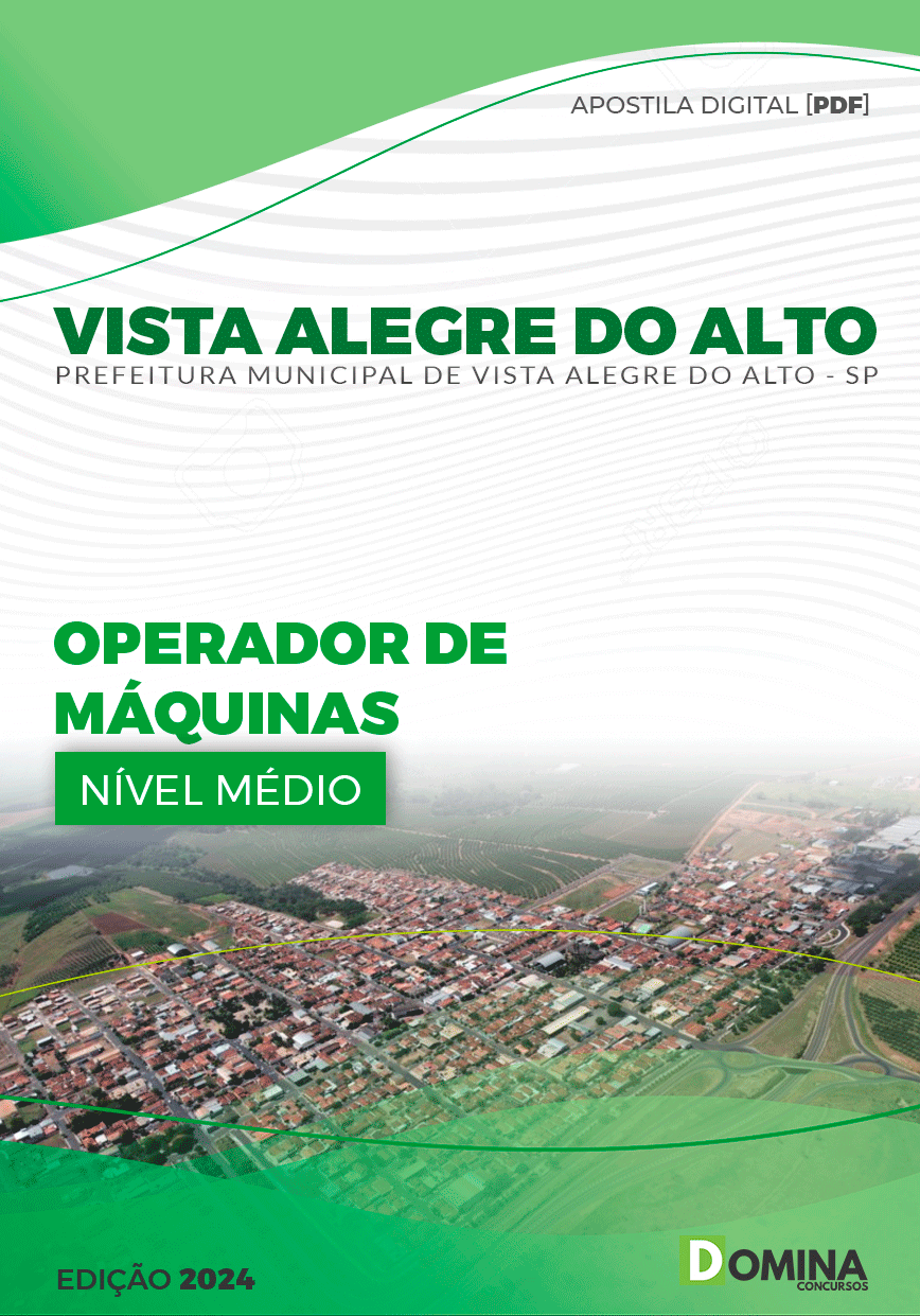 Apostila Operador de Máquinas Vista Alegre do Alto SP 2024