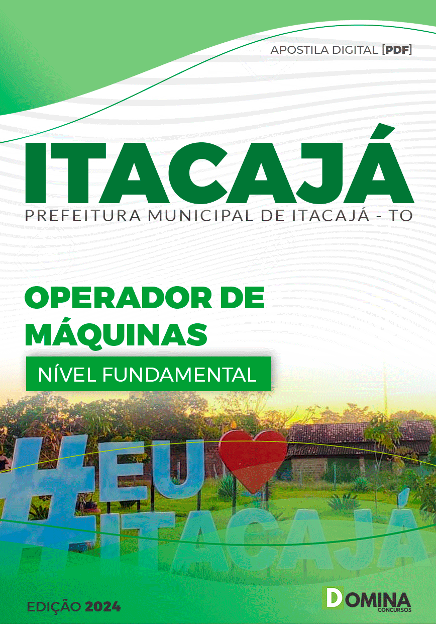 Apostila Operador de Máquinas Itacajá TO 2024