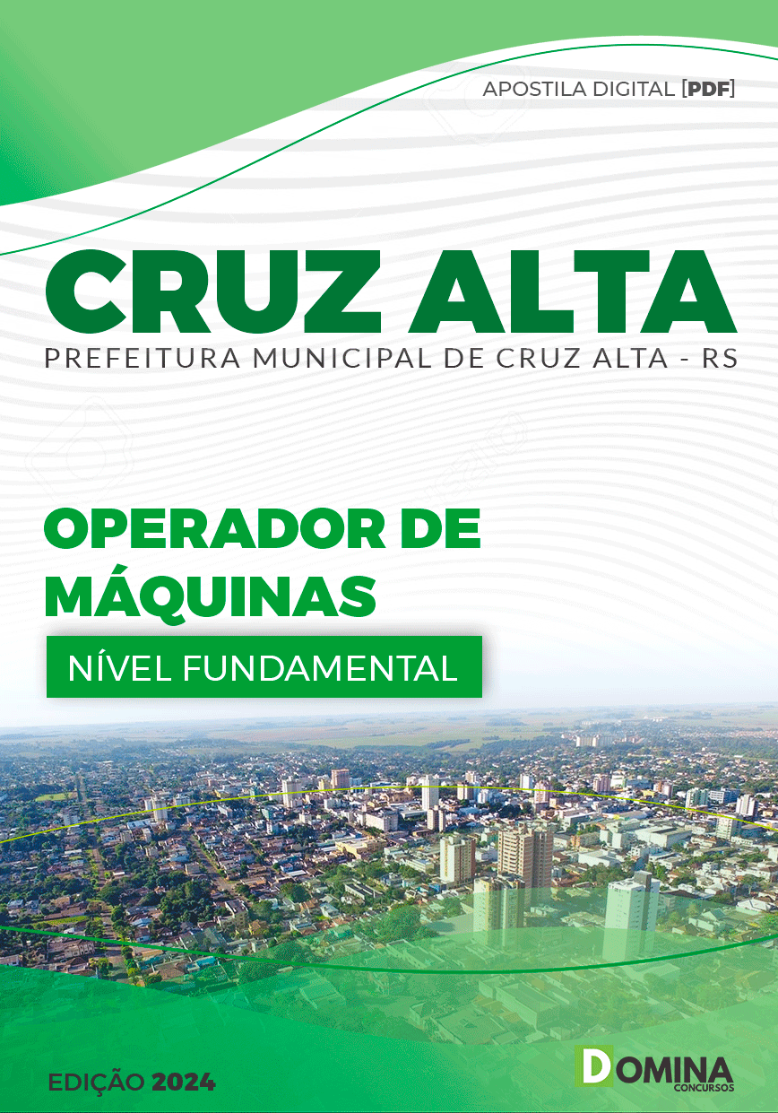 Apostila Operador de Máquinas Cruz Alta RS 2024