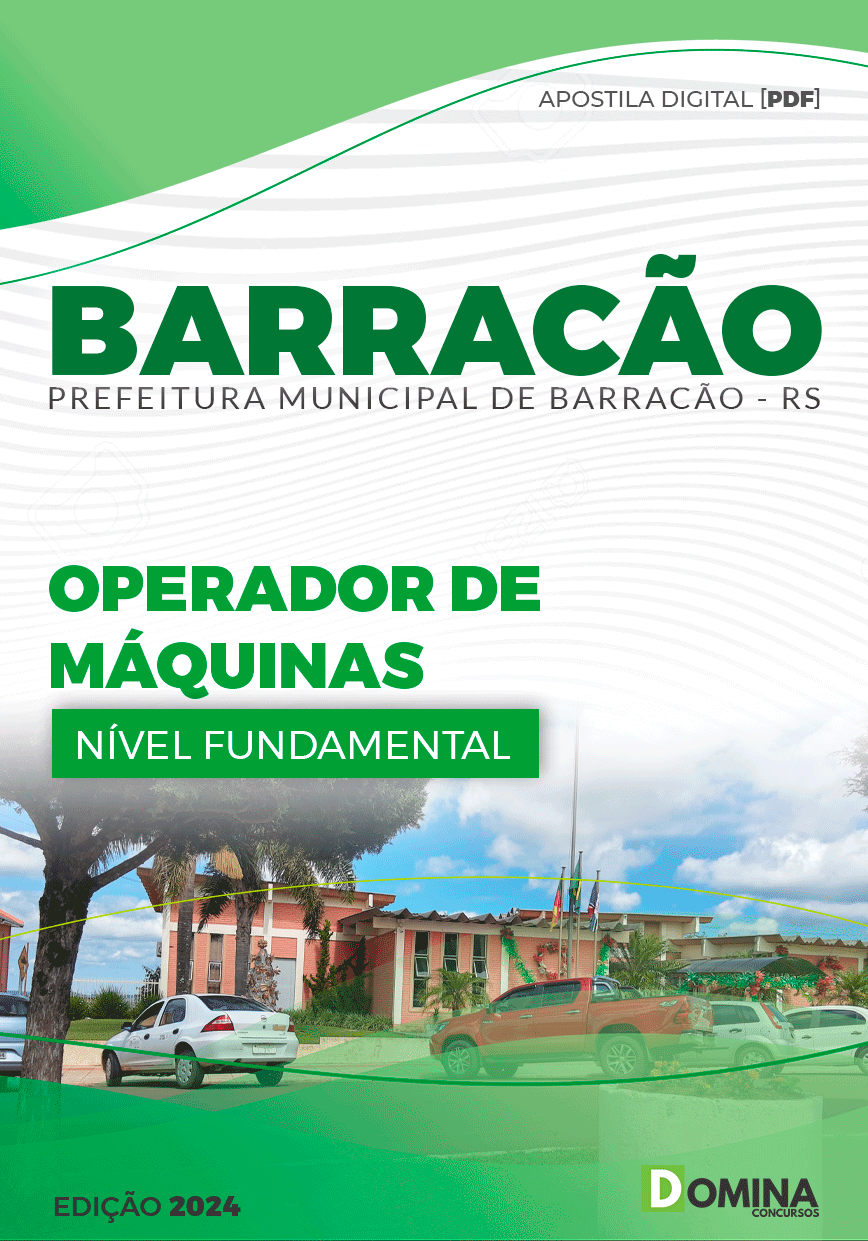 Apostila Barracão RS 2024 Operador De Máquinas