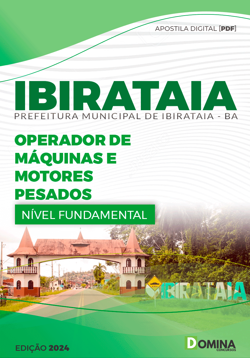 Apostila Operador de Máquinas Ibirataia BA 2024