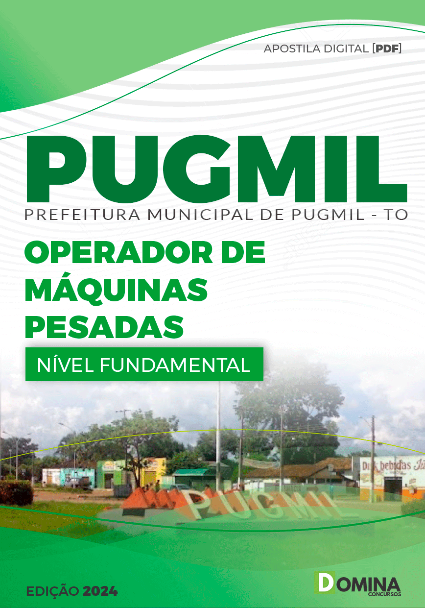 Apostila Pugmil TO 2024 Operador De Máquinas Pesadas