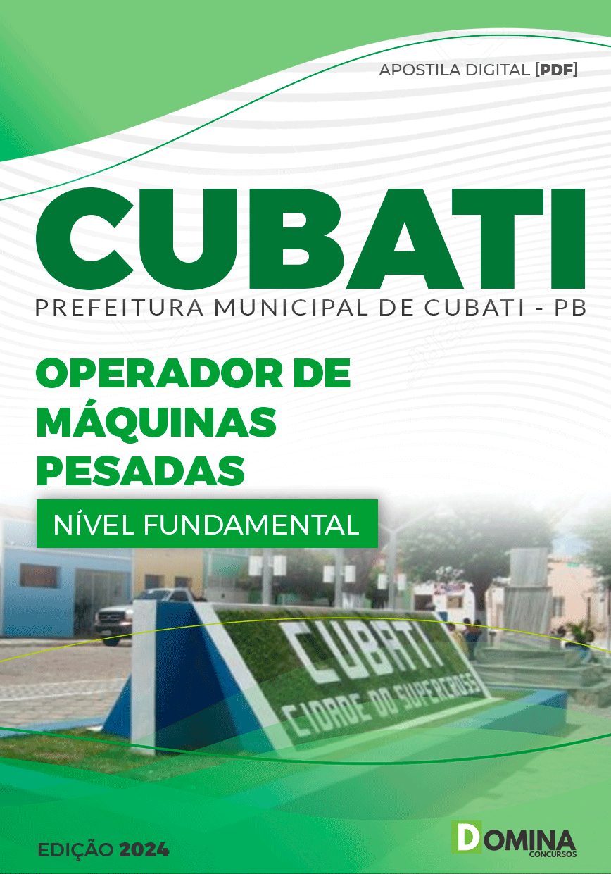 Apostila Cubati PB 2024 Operador de Máquinas