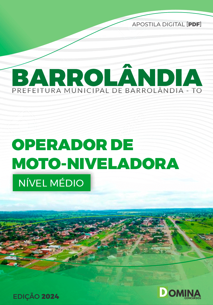 Apostila Barrolândia TO 2024 Operador De Moto Niveladora