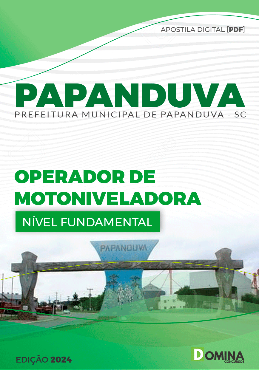 Apostila Papanduva SC 2024 Operador De Motoniveladora