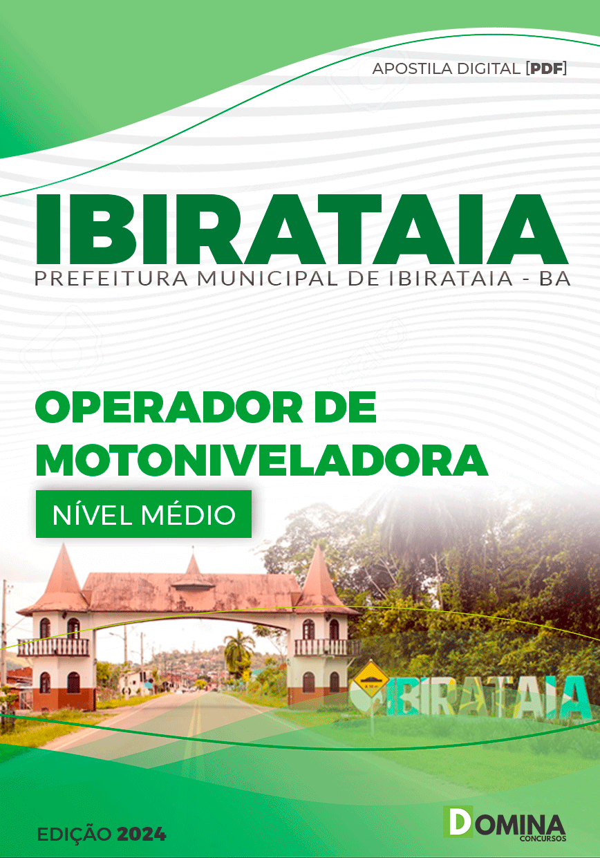 Apostila Operador de Motoniveladora Ibirataia BA 2024