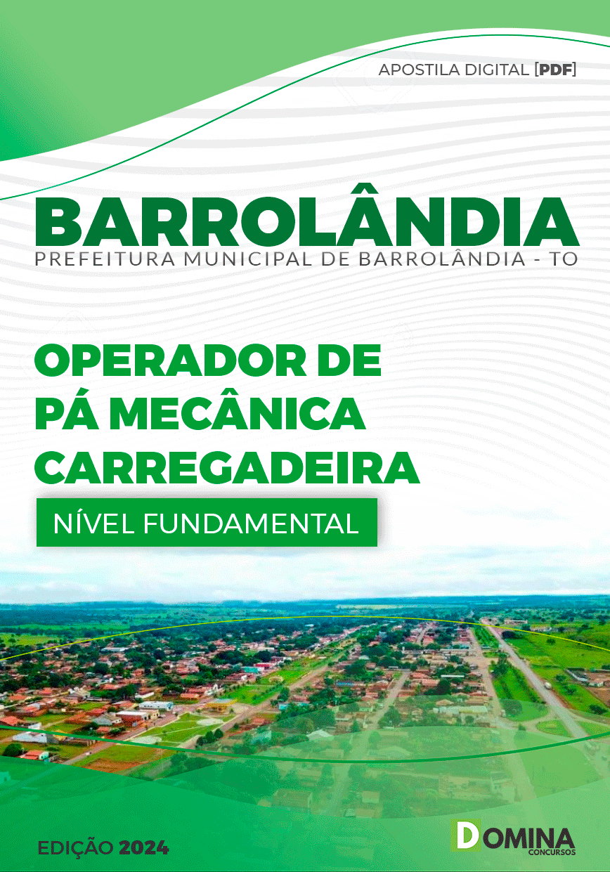 Apostila Barrolândia TO 2024 Operador De Pá Mecânica