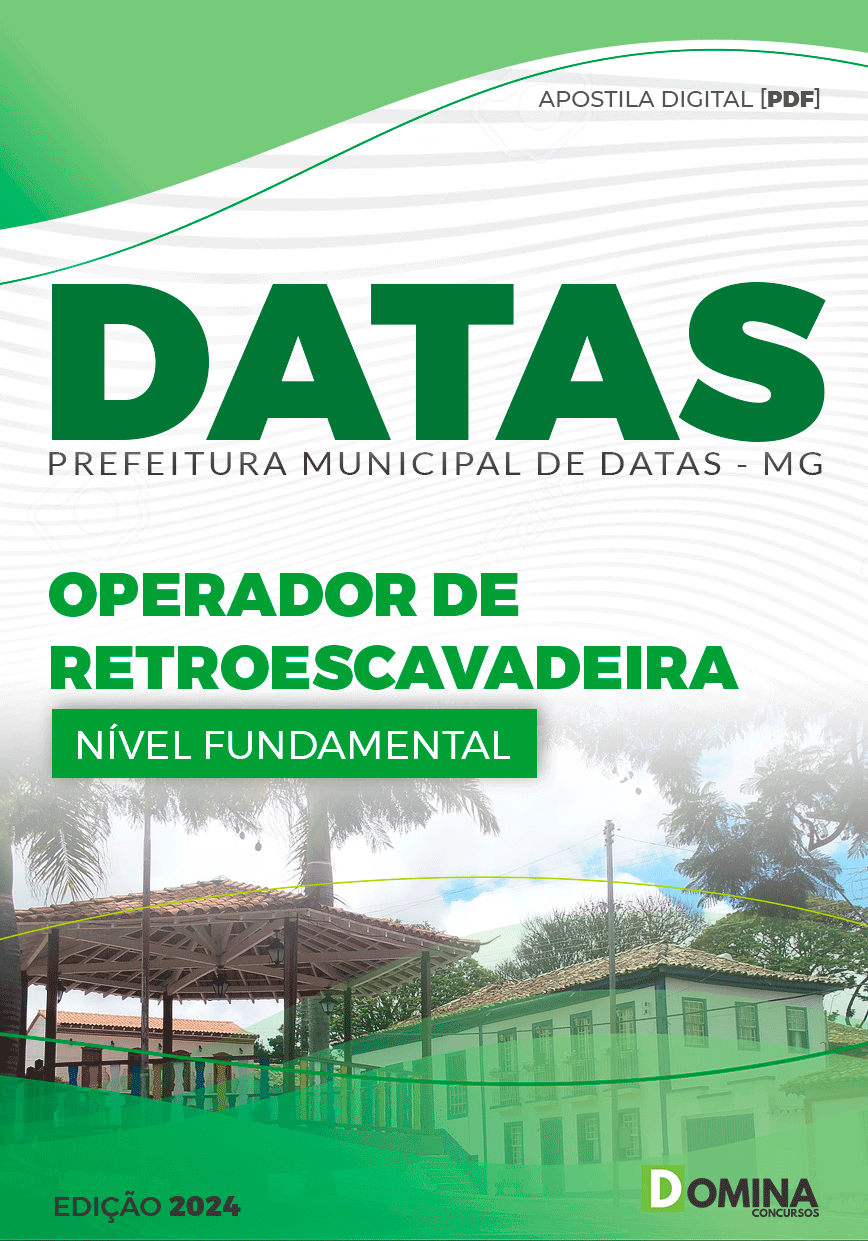 Apostila Operador de Retroescavadeira Datas MG 2024