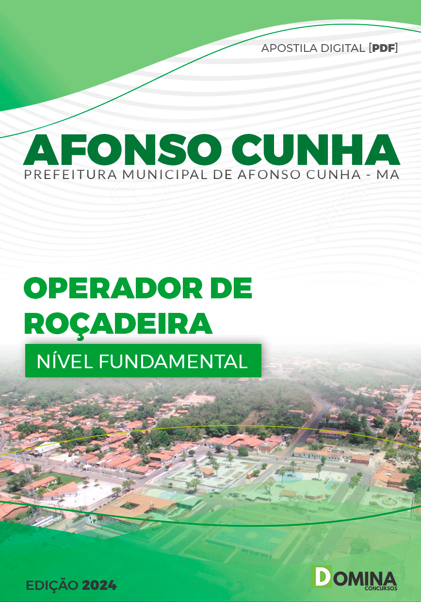 Apostila Operador de Máquina Roçadeira Costal Prefeitura de Mongaguá SP 2024