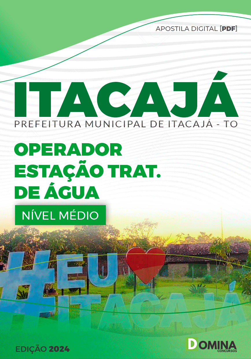 Apostila Operador Estação Tratamento de Água Itacajá TO 2024