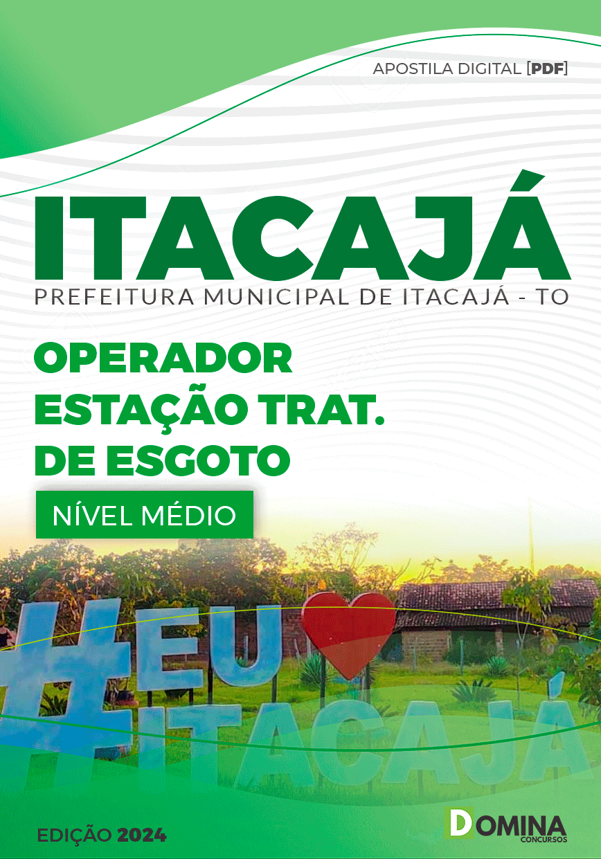 Apostila Operador Estação Tratamento de Esgoto Itacajá TO 2024