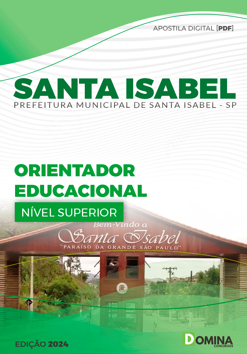 Apostila Orientador Educacional Santa Isabel SP 2024