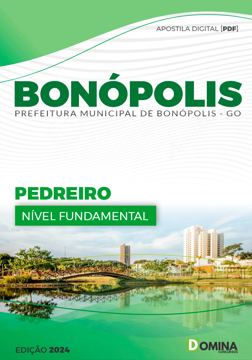 Apostila Pedreiro Bonópolis GO 2024